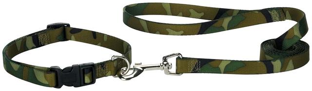 4 ft. x 0.62 in. Camo Dog Leash Lead&#44; Green