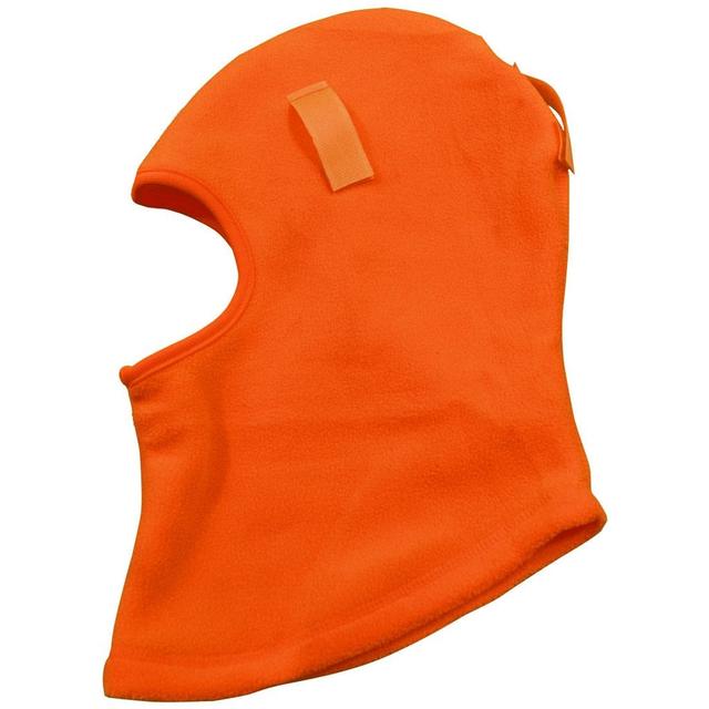 Balaclava Fleece Head Wear Ski Mask & Hardhat Liner, Orange - One Size
