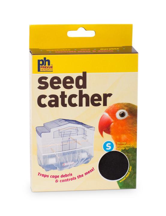 822B 13 in. Mesh Bird Cage Seed Catcher&#44; Black