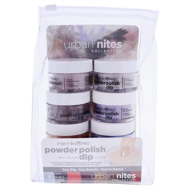 8 x 0.5 oz Pro Powder Polish Dip System Nail Colour, Urban Nites
