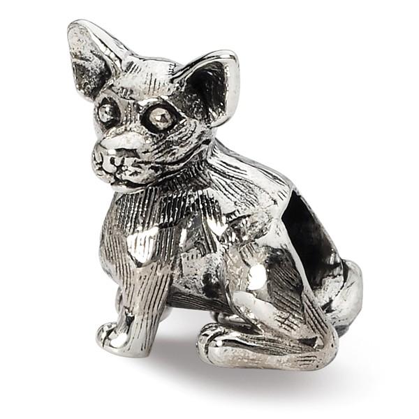 Sterling Silver Chihuahua Bead
