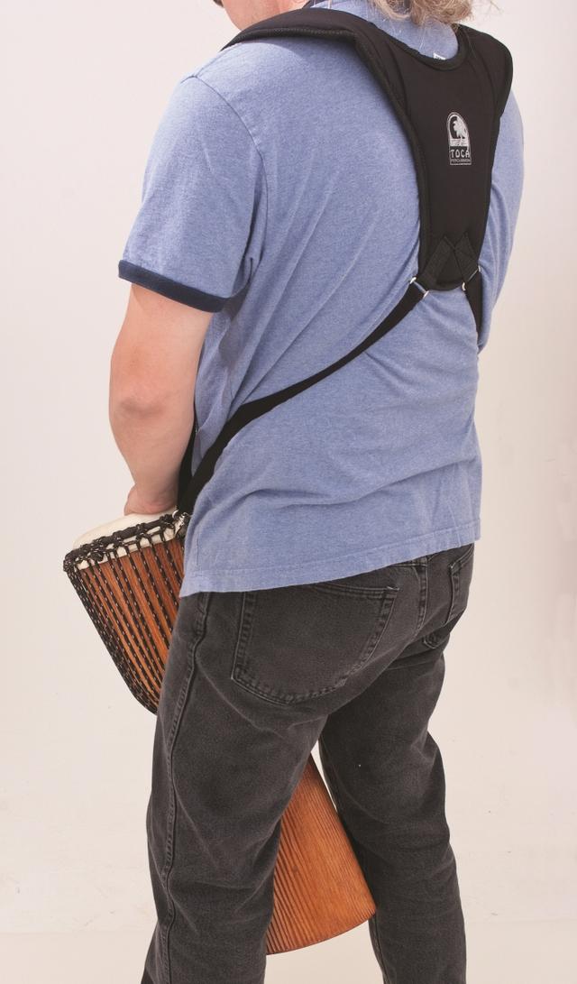 Professional Djembe Bag with Carry All Strap Kit - Black - 12 in.