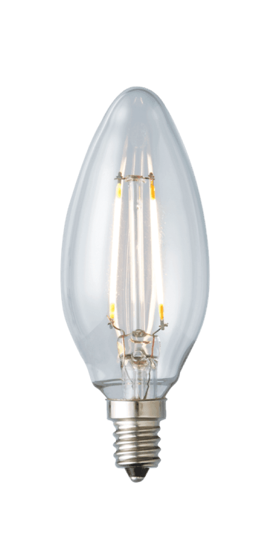 LTB10C50027CB B10 4.5W 2700K E12 Decor Lamp Bulb, Clear