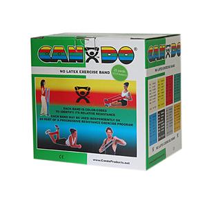CanDo CanDo-10-5633 Latex Free Exercise Band, 25 yards Roll - Green, Medium