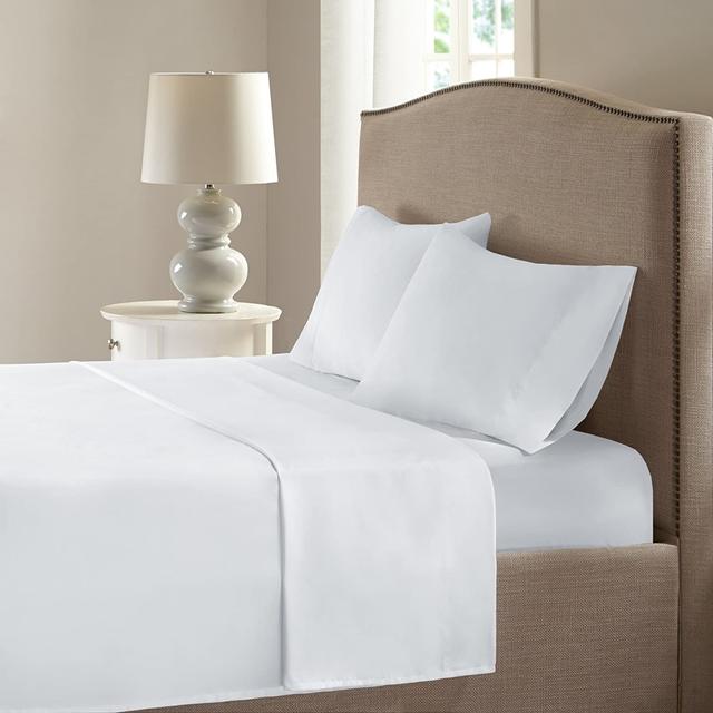 SHML32397K Modern Living 100 Percent Pima Cotton Sheet Set, White - King Size