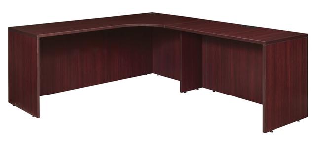 71 in. Legacy Right Corner Credenza Shell with 47 in. Return Shell&#44; Mahogany