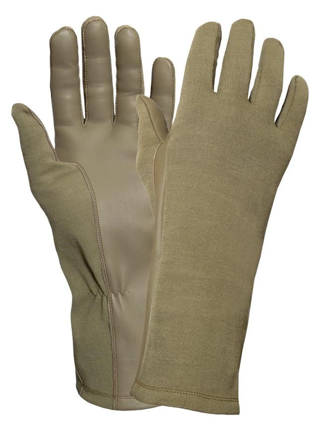 19105 G.I. Type Flame & Heat Resistant Flight Gloves, AR 670-1 Coyote Brown - Size 8