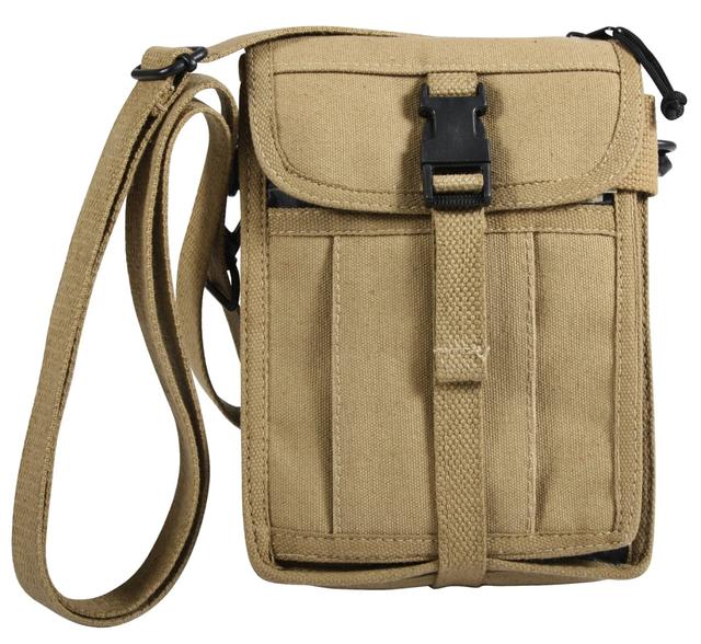 1225 Canvas Travel Portfolio Bag, Khaki