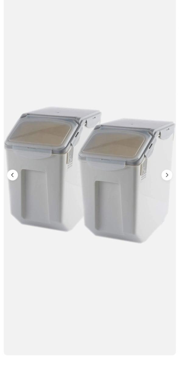 47383 Grain  Bin Food Containers Set Leak Proof Locking Lid, Large Storage