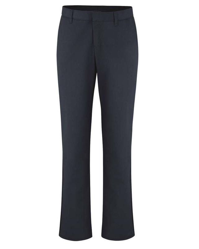 FP92NV-8-24 Womens Industrial Flat Front Pant, Dark Navy - Size 8 - 24 in. Inseam