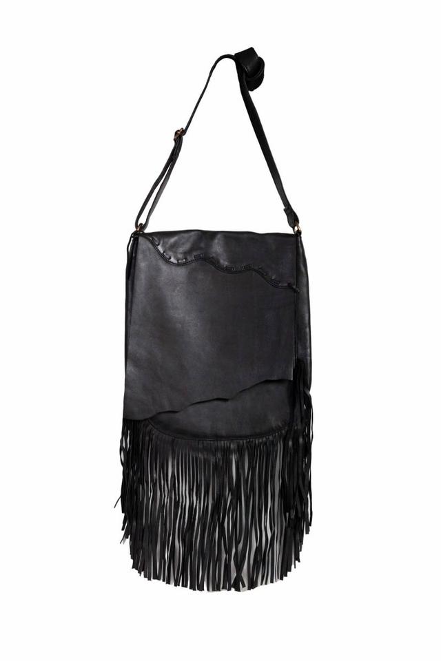 B180-BLK-HB-ONE Sundown Serenity Womens Fringe Bag, Black - One Size