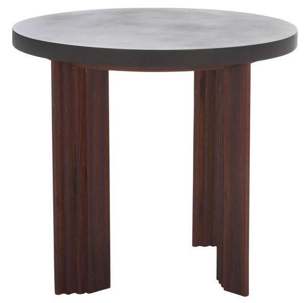 ACC3000B Basilio Accent Table - Charcoal & Espresso