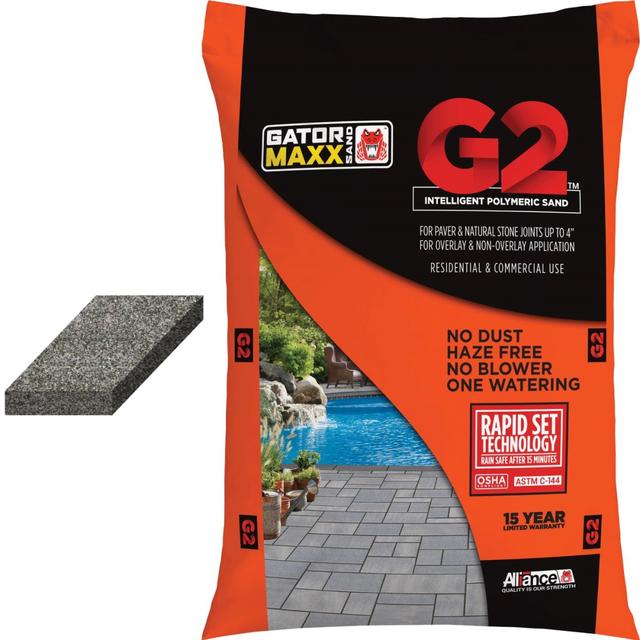 G2GATORMAXX02 50 lbs Gator Maxx G2 Polymeric Sand - Grey