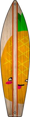 SB-359 17 x 4.5 in. Pineapple Novelty Metal Surfboard Sign