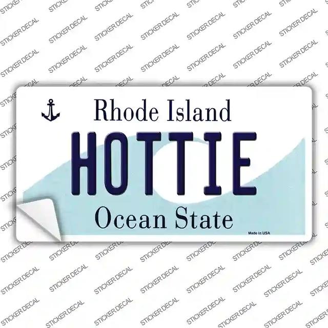 LP-11198s-S Hottie Rhode Island State Novelty Sticker Decal, Small