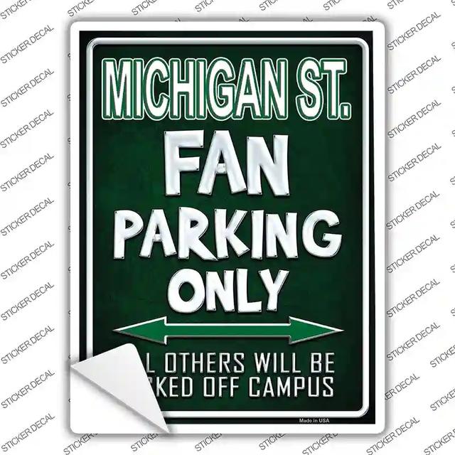 P-286s-S Michigan State Novelty Rectangle Sticker Decal, Small