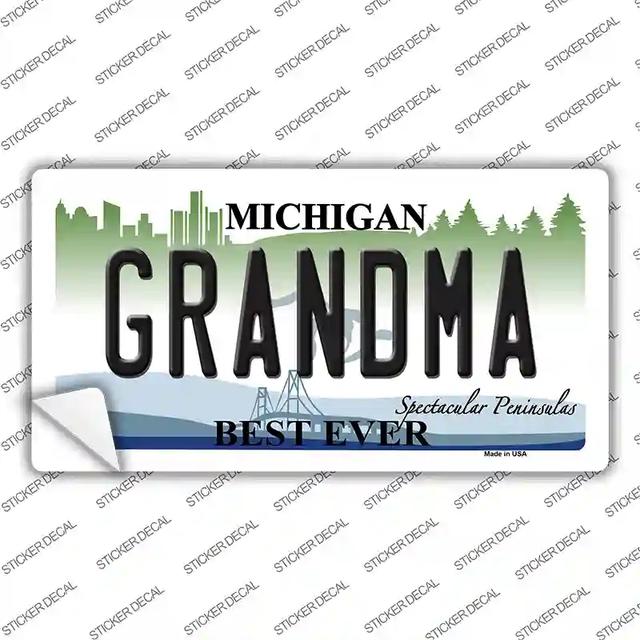 LP-11694s-S Grandma Michigan Novelty Sticker Decal, Small