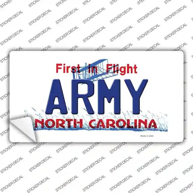 LP-12093s-S Army North Carolina State Novelty Sticker Decal, Small