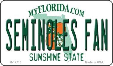 M-12713 3.5 x 2 in. Seminoles Fan Novelty Metal Magnet