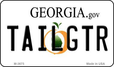 M-3675 3.5 x 2 in. Tailgtr Georgia Novelty Metal Magnet