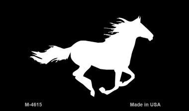 M-4615 3.5 x 2 in. Running Horse Novelty Metal Magnet
