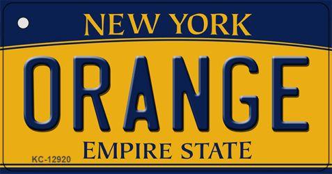 KC-12920 1.5 x 3 in. Orange Novelty Metal Key Chain