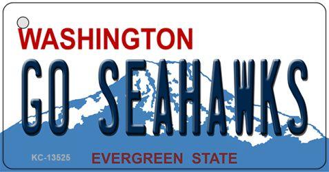 KC-13525 1.5 x 3 in. Go Seahawks Novelty Metal Key Chain