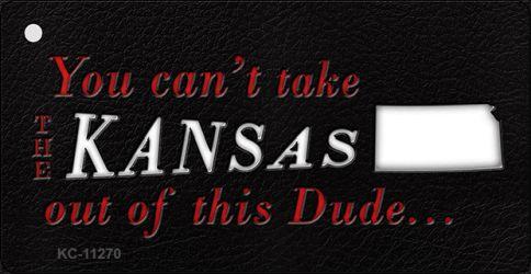 KC-11270 1.5 x 3 in. Kansas Dude Novelty Metal Key Chain