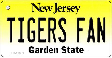 KC-12889 1.5 x 3 in. Tigers Fan Novelty Metal Key Chain