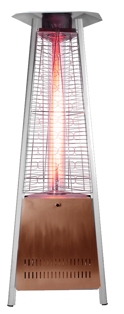 99605 Decorative Flame Triangle Golden Hammer Patio Heater