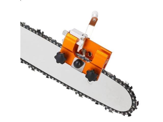 Chainsaw Chain Sharpening Jig Universal Chain Saw Sharpener Kit Hand Crank Chain Sharpener for Electric Saw for Lumberjack Garden Worker