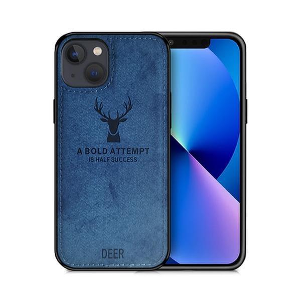 IP14PM-DEER-BL Designer Iphone 14 Pro Max Case&#44; Blue