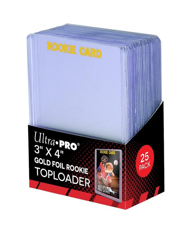 SFTL3040RG 3 x 4 in. Topload Rookie Border Card Holder, Pack of 25 - Gold