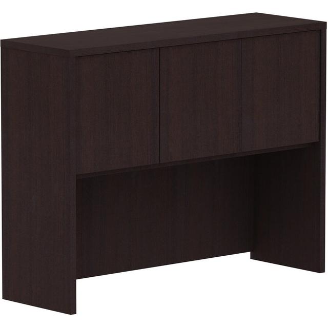 48 in. Laminate Desk Hutch with Door, Espresso