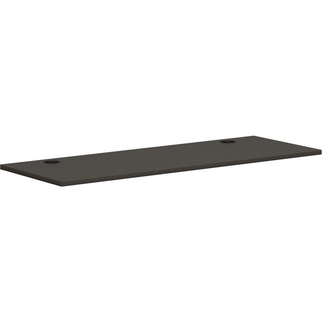 66 in. Rectangle Worksurface, Slate Teak