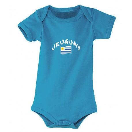 URBBBL-12 Uruguay Baby Bodysuit - Blue, 12-18 Months