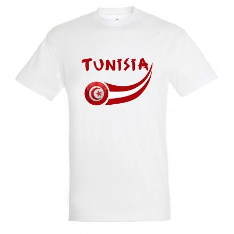 TUWH-10 Tunisia Soccer T-Shirt for Junior - White, 10 Years