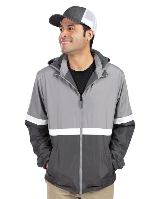 B19264948 Turnabout Reversible Hooded Jacket, Black & Carbon - 3XL
