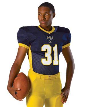 B43985153 Football Jersey&#44; Navy & Gold - Small