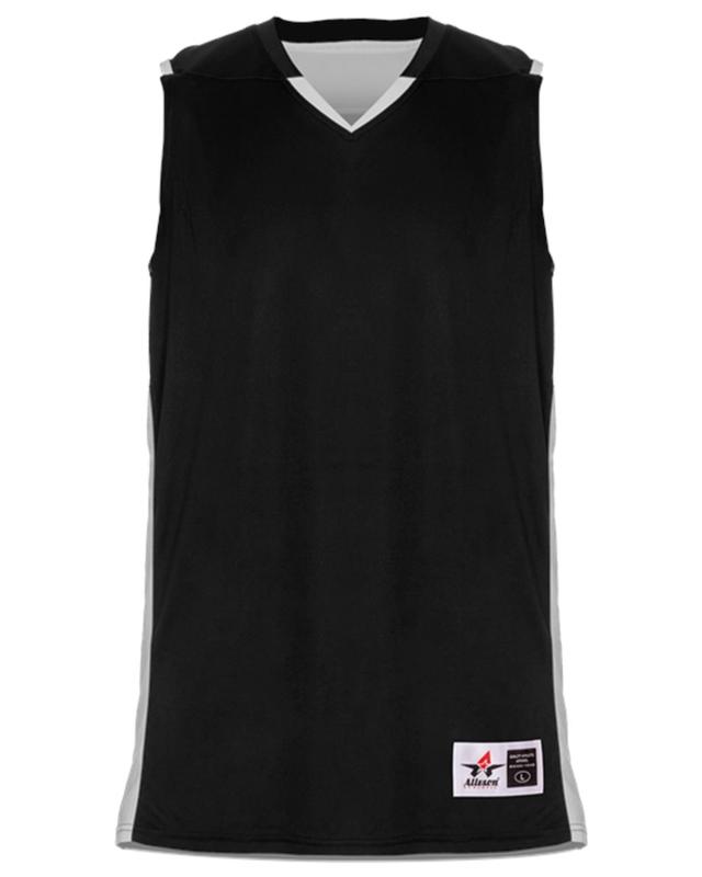 B93785507 Crossover Reversible Jersey&#44; Black & White - 2XL