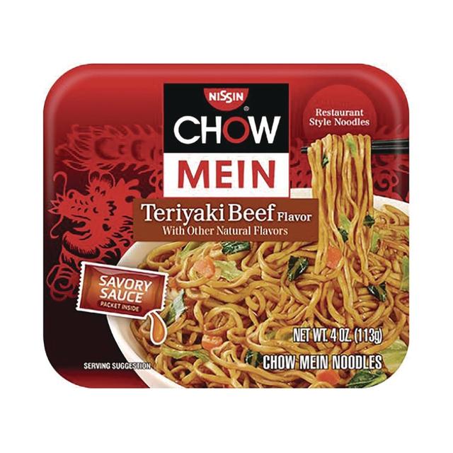 NSFNIS08723 4 oz Teriyaki Beef Chow Mein Noodles - Pack of 8