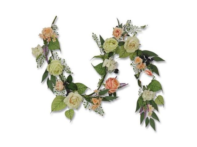 National Tree NTTDS69S21G7504 6 ft. Rose & Lavender Spring Garland