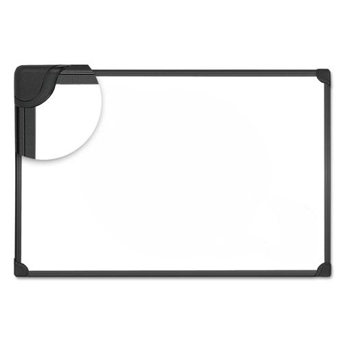 UN  48 x 36 in. Design Series Magnetic Steel Dry Erase Board with Black Frame - White