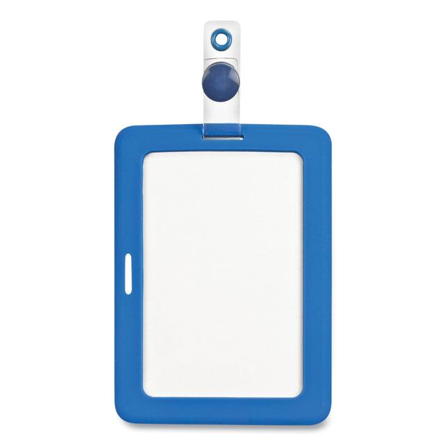 3.625 x 2.25 in. Vertical & Horizontal Myid Badge Holder, Blue