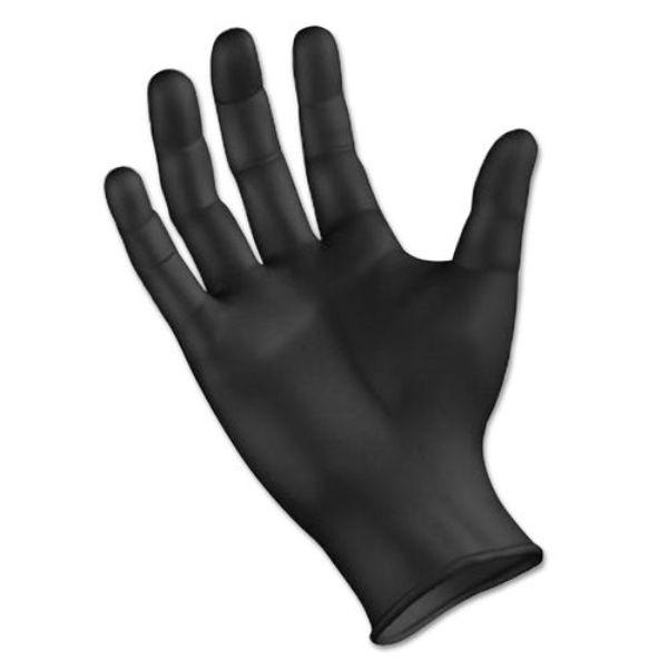 BWK396MBXA Disposable General-Purpose Powder-Free Nitrile Gloves, Black - Medium