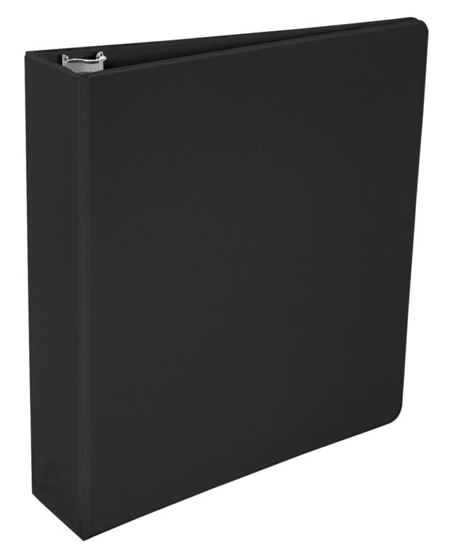 2006450 2 in. Polypropylene D-Ring Binder, Black