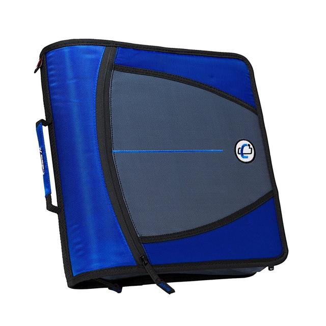 Mighty Zip Tab O-Ring Binder with Tabs - Blue&#44; 3 in.