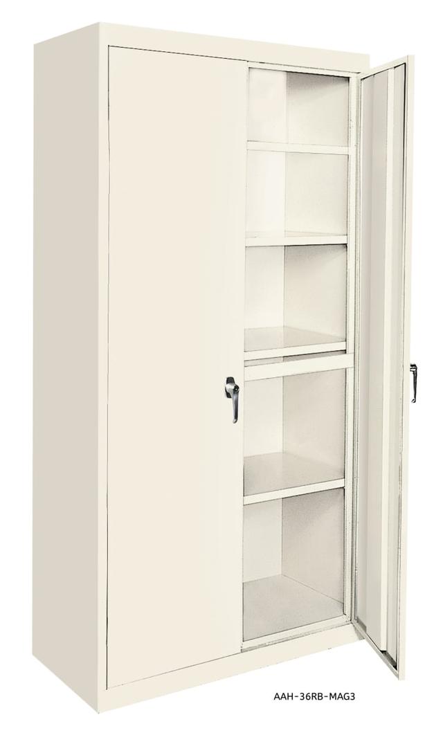 Magnum Series All Adjustable Shelf Cabinets - Yellow, 36 x 24 x 72 in.