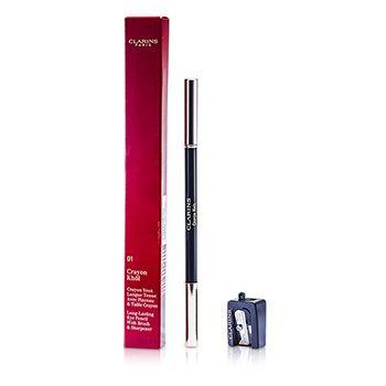200012 Long Lasting Eye Pencil with Brush - 01 Carbon Black with Sharpener