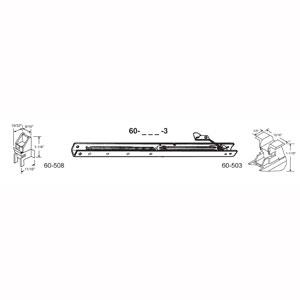 60-3460-3 35 in. Balance Stamped No. 3460 with Ends 60-508 &amp; 60-503 Attached Window Channel  Pack of 2